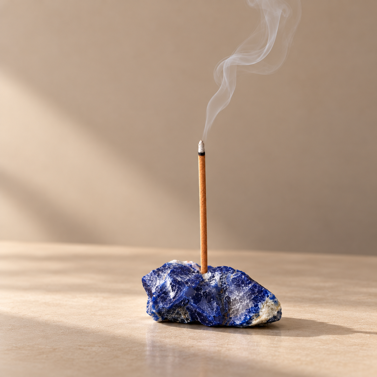 Sodalite Crystal Incense Holder