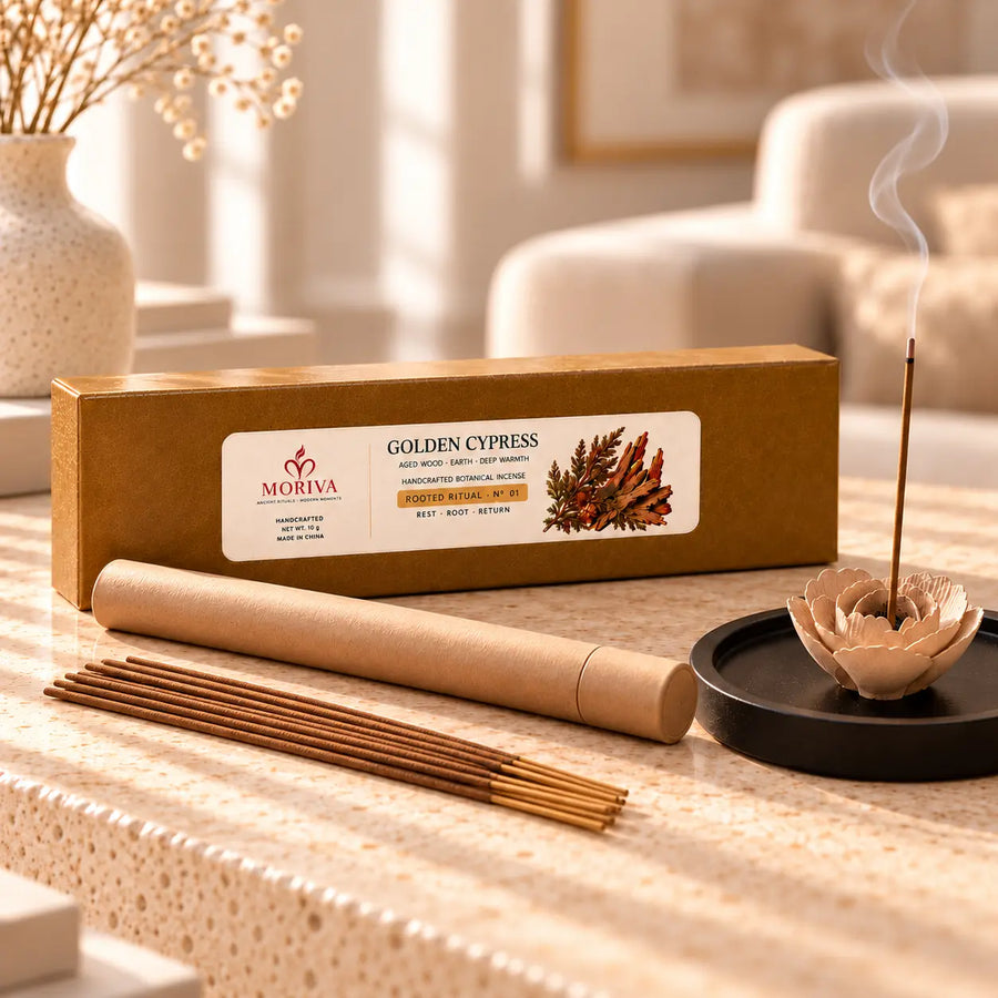 MORIVA-20261021-P003-01 | GOLDEN CYPRESS | Botanical Incense
