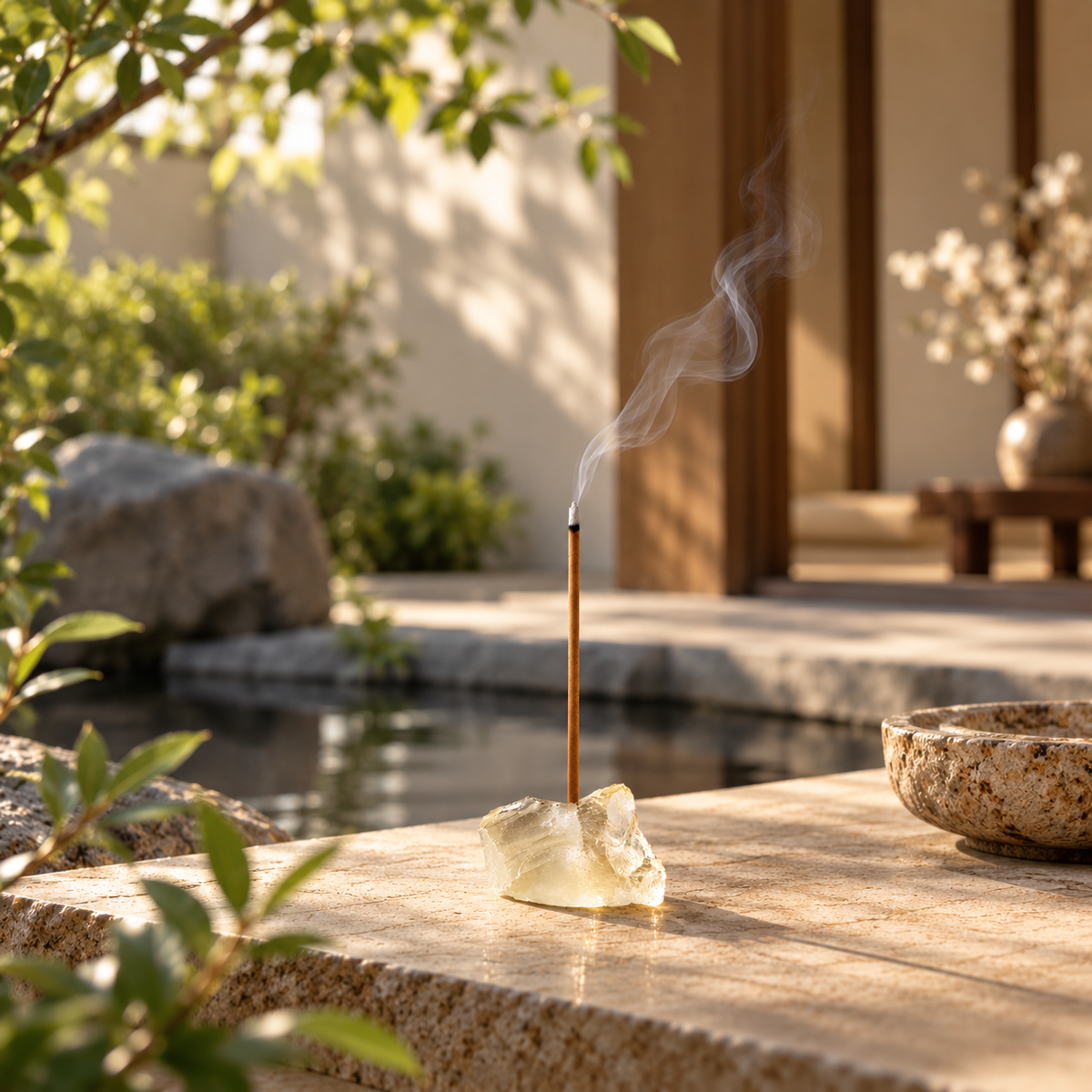 Citrine Crystal Incense Holder