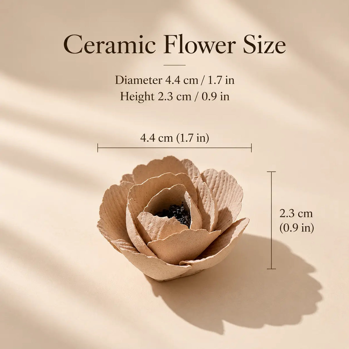 MORIVA-20261021-P007-07 | Ceramic Flower Incense Holder with Base Tray