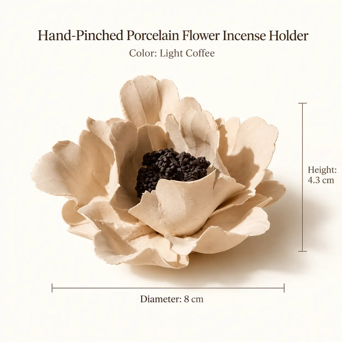 MORIVA-20261021-P005-07 | Hand-Pinched Porcelain Flower Incense Holder