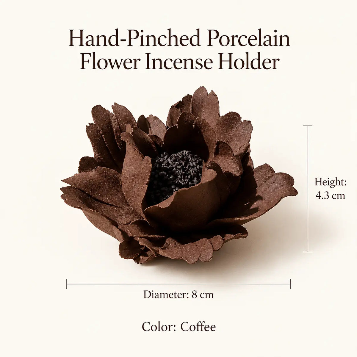MORIVA-20261021-P005-08 | Hand-Pinched Porcelain Flower Incense Holder
