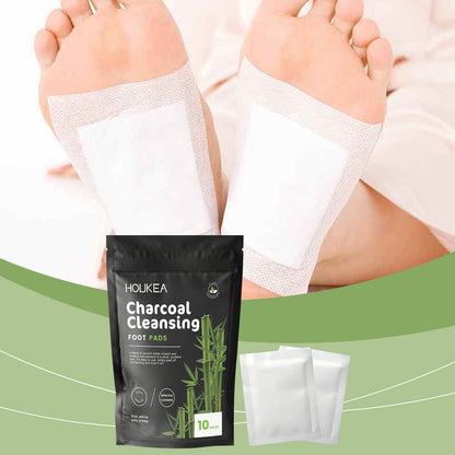 HOUKEA Bamboo Charcoal Foot Patches Gentle Daily Foot Cleaning and Body Care Bamboo Charcoal Foot Care Patch - moriva