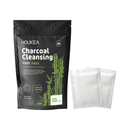 HOUKEA Bamboo Charcoal Foot Patches Gentle Daily Foot Cleaning and Body Care Bamboo Charcoal Foot Care Patch - moriva